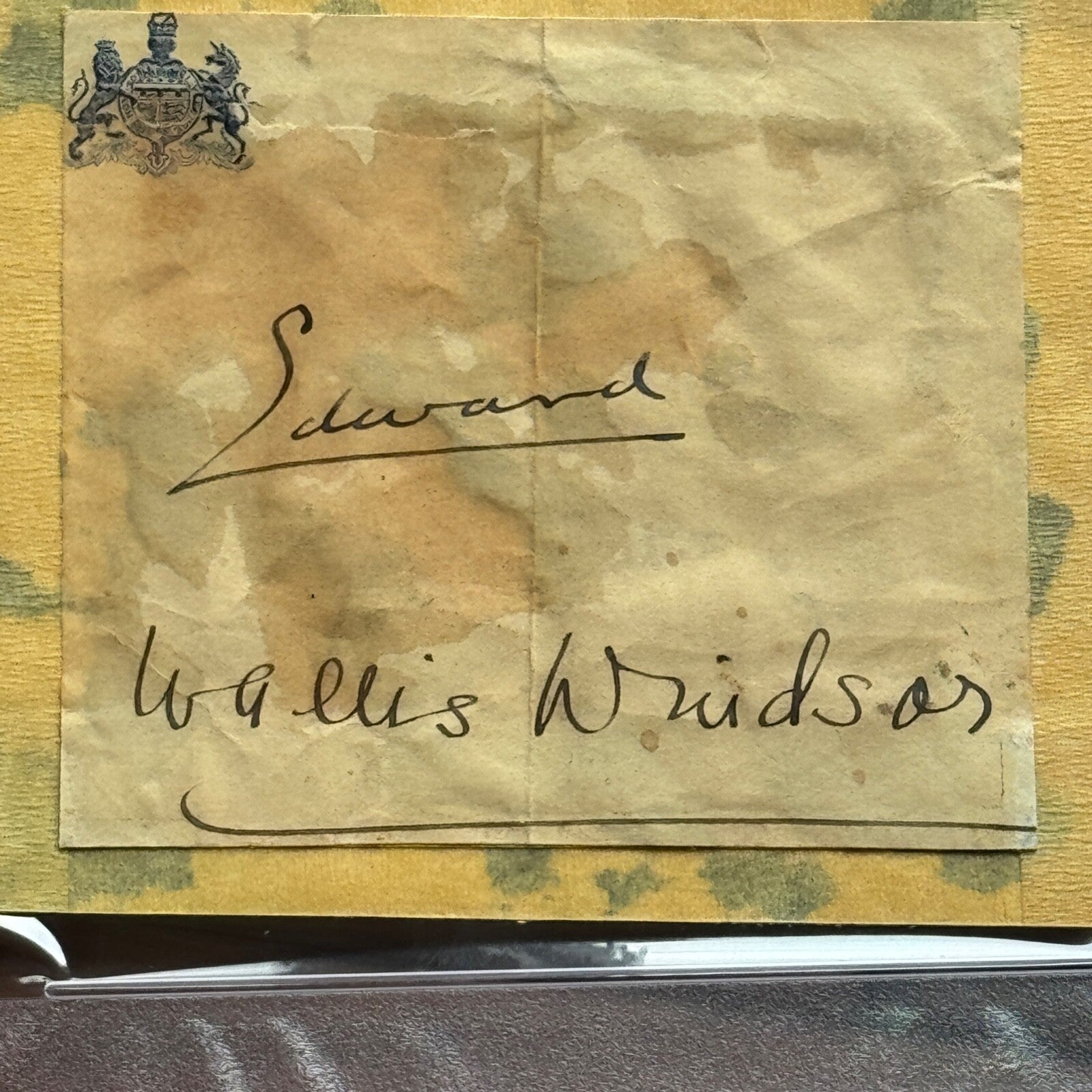WINDSOR * PSA * Duke & Duchess Autograph BUCKINGHAM PALACE Signed * Edward VIII
