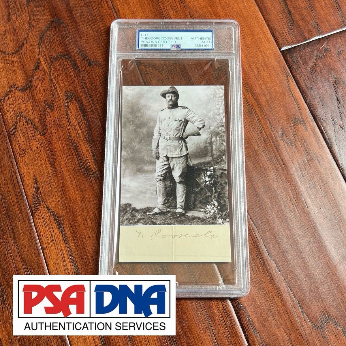 THEODORE ROOSEVELT * PSA * Autograph Cut Signature Rough Rider Card Signed Teddy