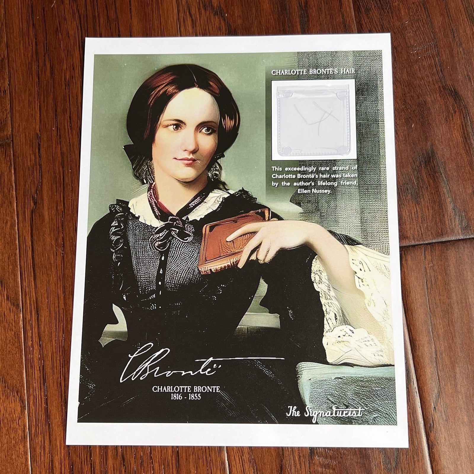 CHARLOTTE BRONTË * "Jane Eyre" Author Authentic Genuine HAIR STRAND Ellen Nussey
