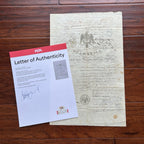 JAMES BUCHANAN * PSA * Autograph American Eagle Vignette Passport Signed