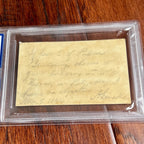 ABRAHAM LINCOLN * PSA * Autograph Note Signed ONE DAY AFTER RE-ELECTION 1864