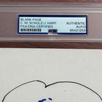 CHARLES M SCHULZ * PSA * Autograph SNOOPY Hand-Drawn MASHUP Signed + "B.C." Hart