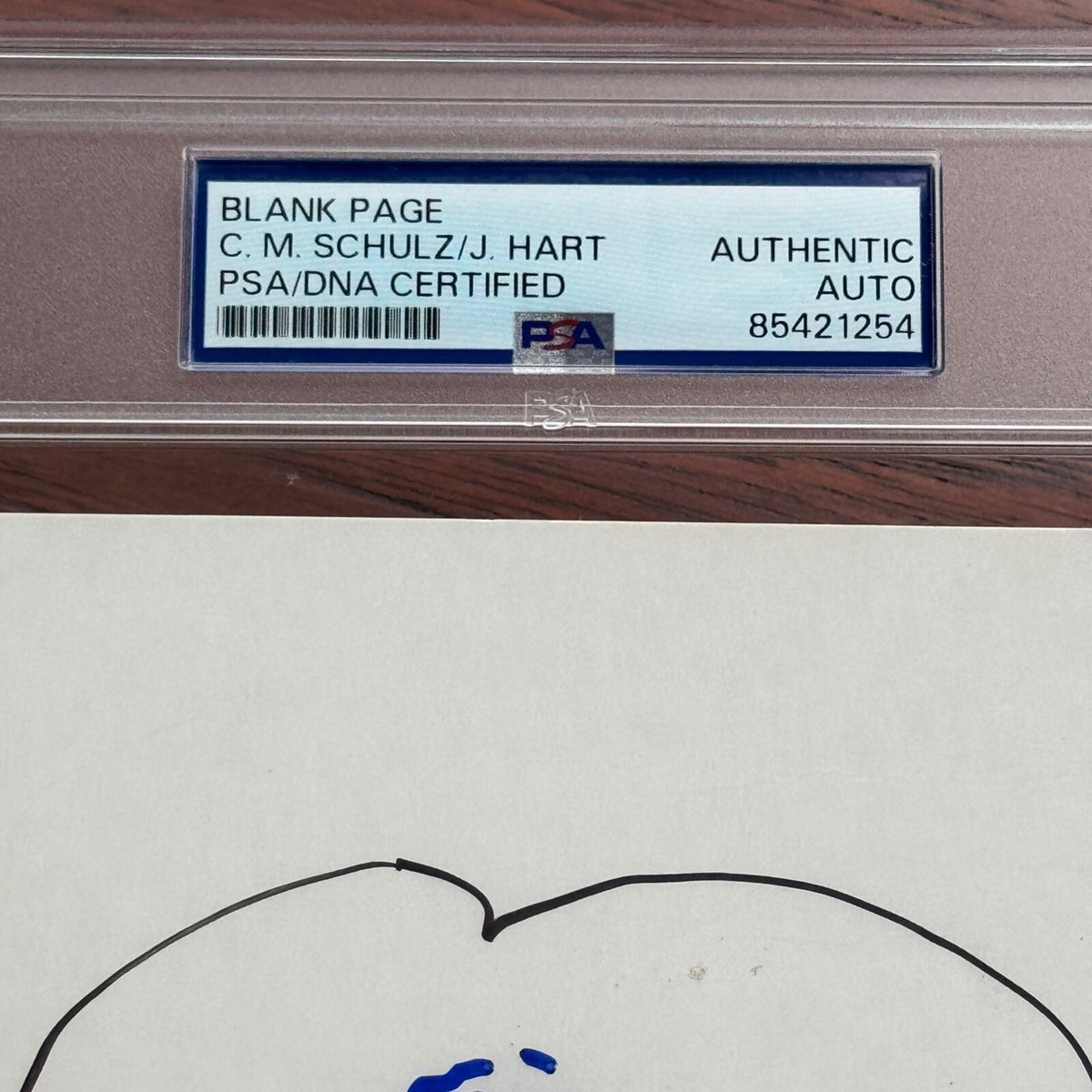CHARLES M SCHULZ * PSA * Autograph SNOOPY Hand-Drawn MASHUP Signed + "B.C." Hart