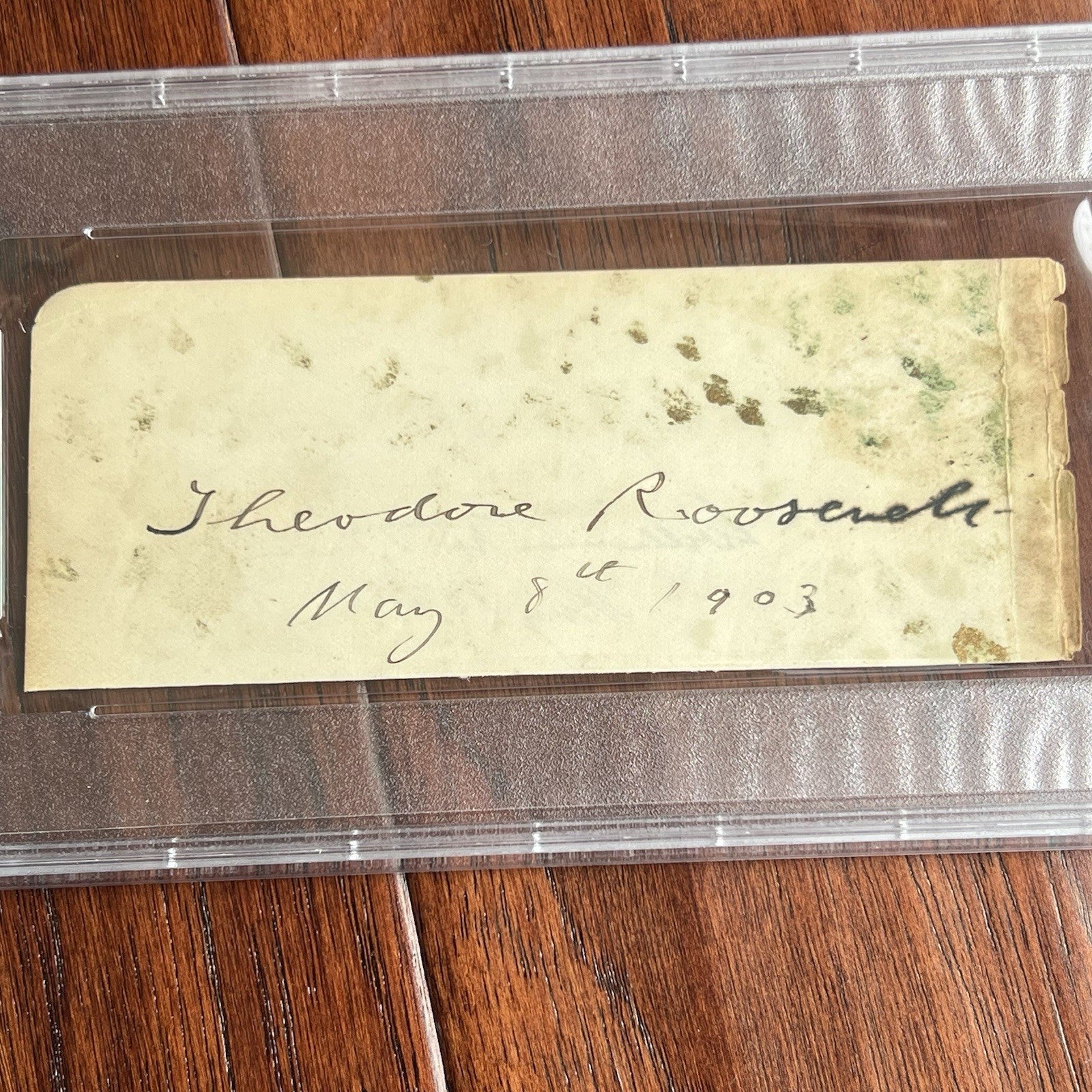 THEODORE ROOSEVELT & WILLIAM McKINLEY * PSA & JSA * Autograph Album Page SIGNED