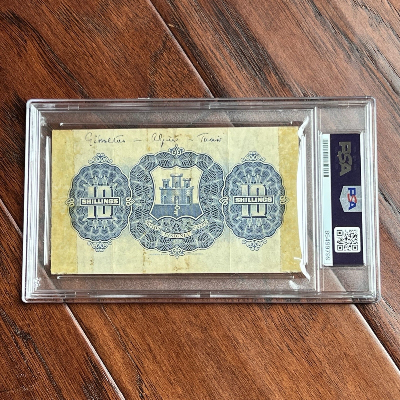 WINSTON S. CHURCHILL * Anthony Eden & Others 1943 SIGNED CURRENCY Autograph PSA