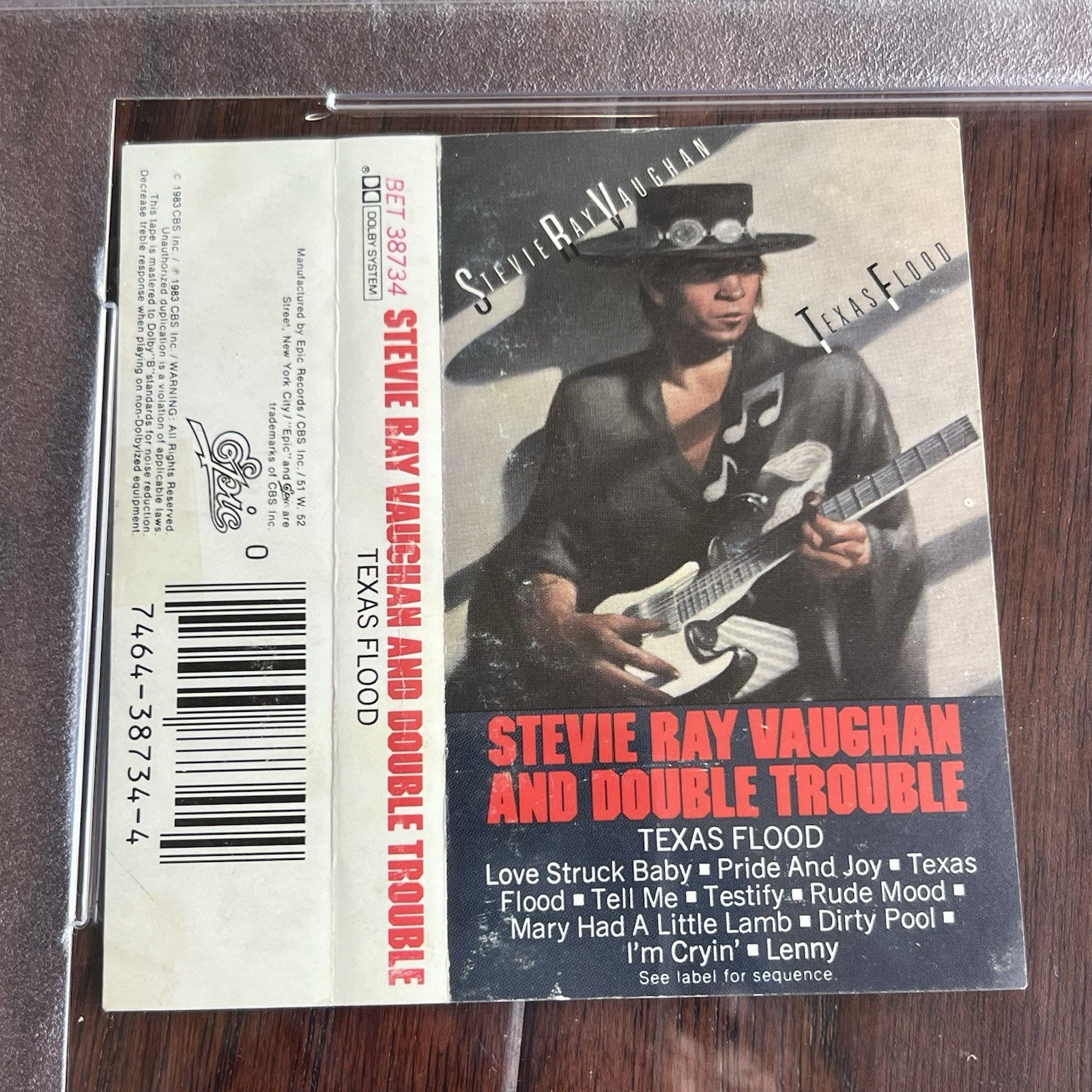 STEVIE RAY VAUGHAN * PSA * Double Trouble BAND Signed CASSETTE Cover Autograph