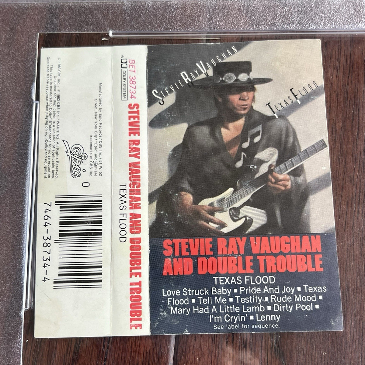 STEVIE RAY VAUGHAN * PSA * Double Trouble BAND Signed CASSETTE Cover Autograph