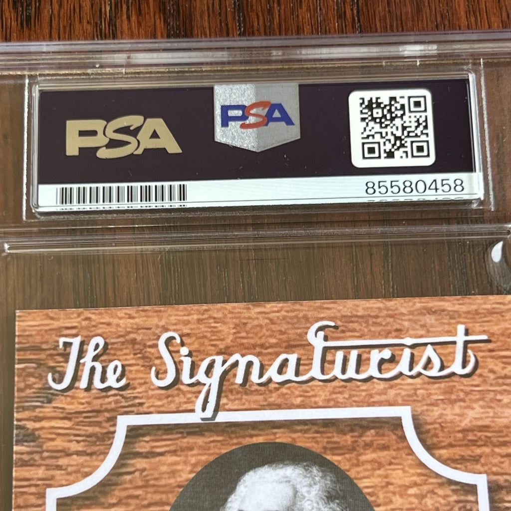 MARQUIS DE LAFAYETTE * PSA * Graded NM-MT 8 Autograph Cut CUSTOM CARD Signed