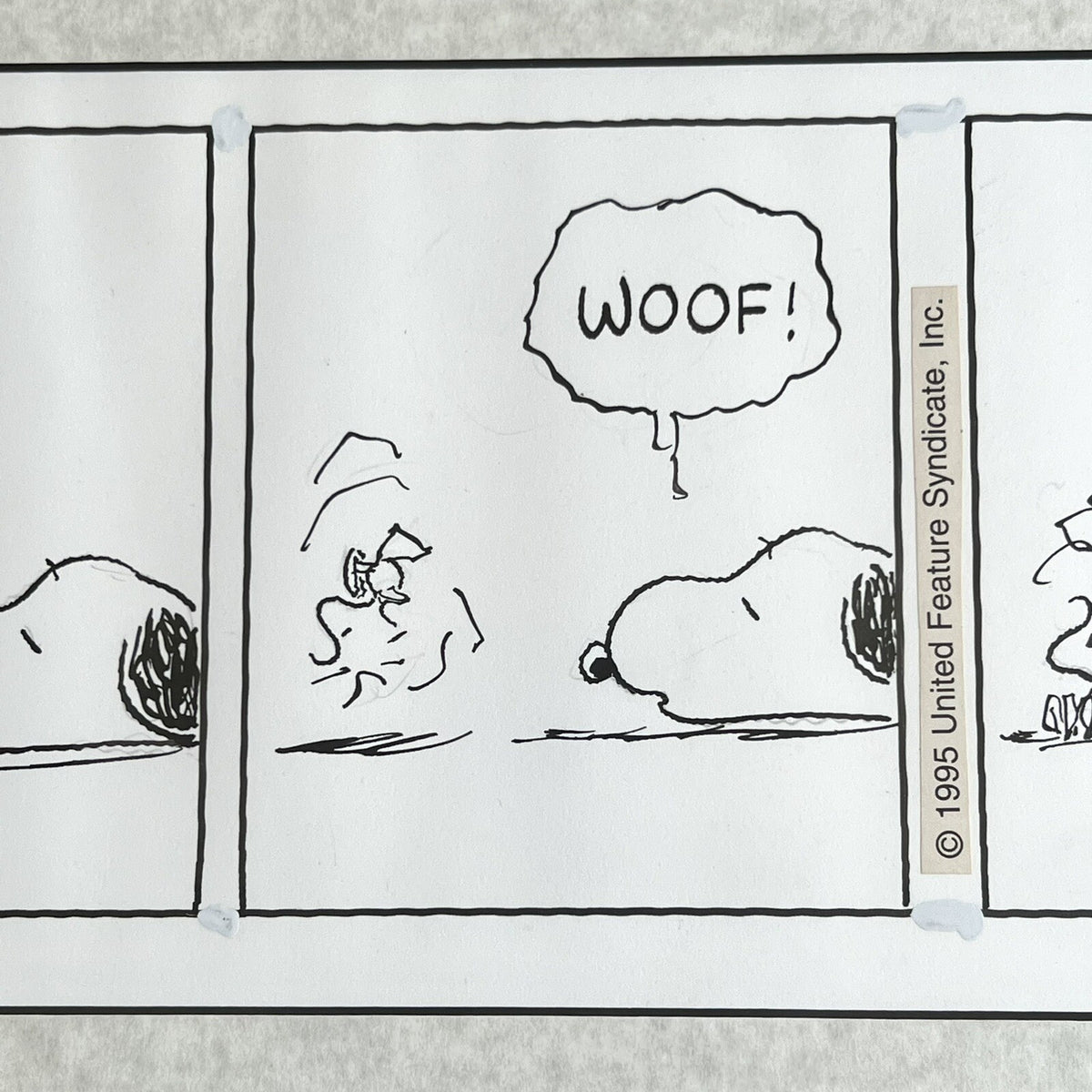 CHARLES SCHULZ * PSA * Original Snoopy Artwork Strip Signed * Autograph Drawing