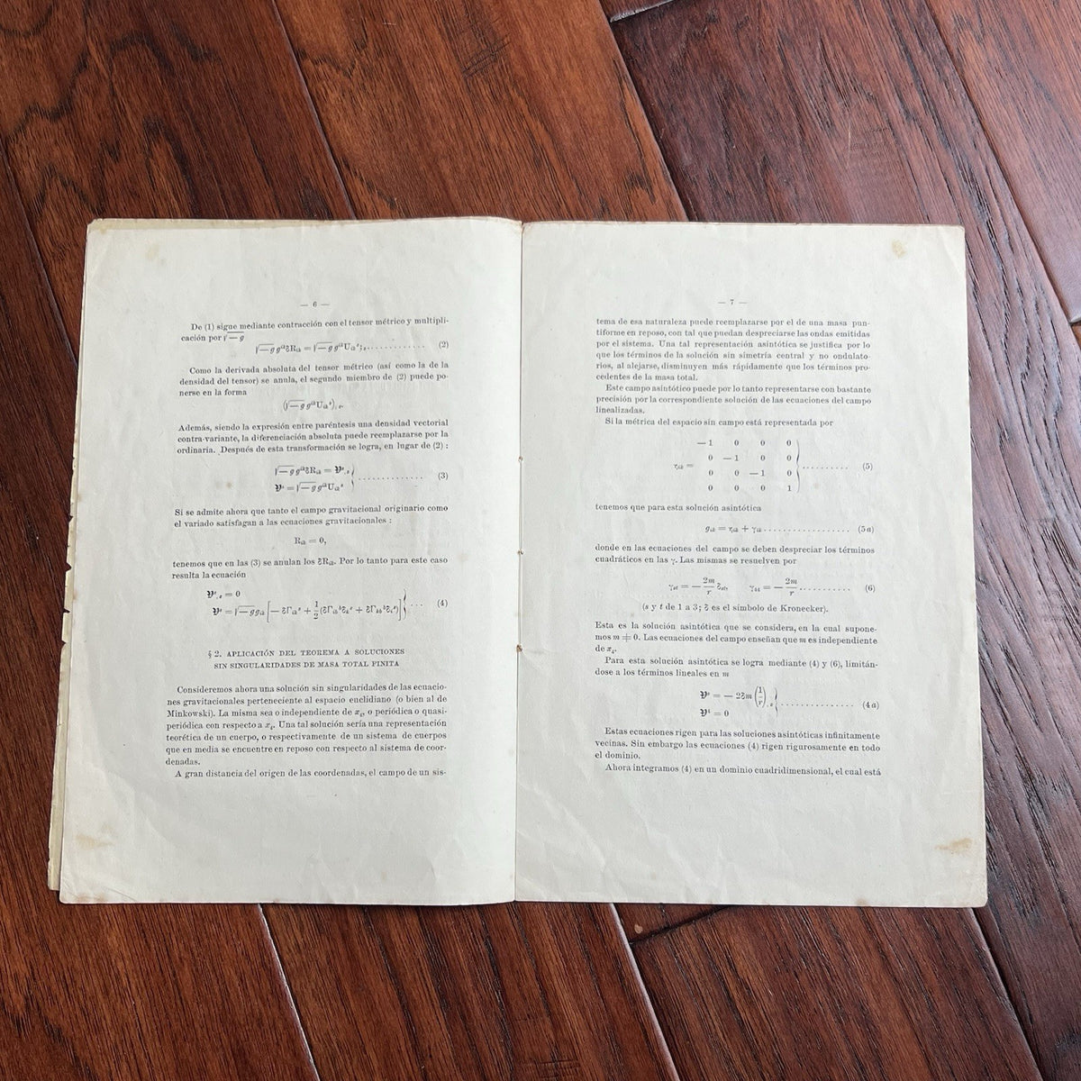 ALBERT EINSTEIN * PSA * Autograph THEORETICAL PHYSICS Signed * Rik = 0 Equation