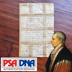WILLIAM PATERSON * PSA/DNA * Autograph Document Signed * Constitution Signer