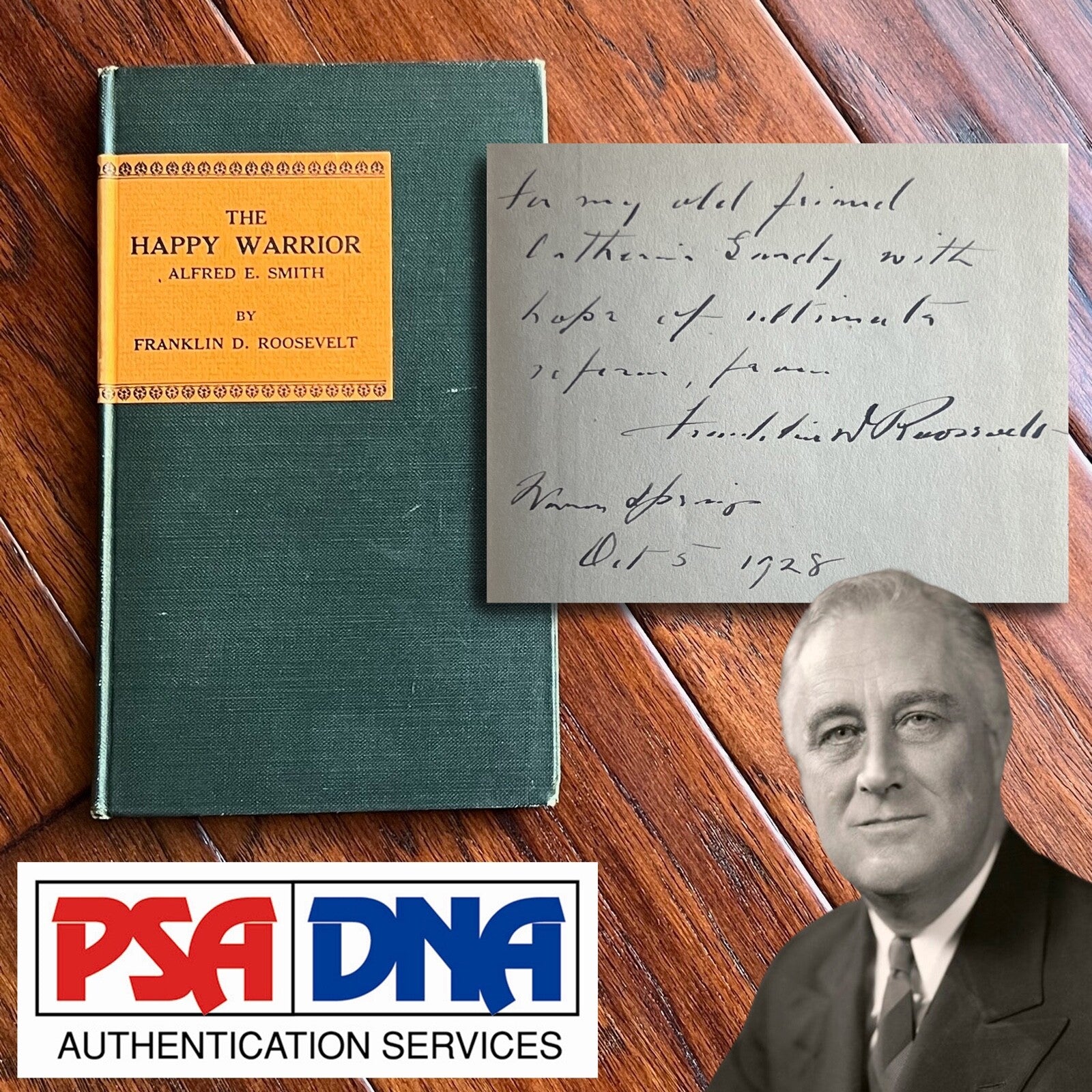 FRANKLIN D. ROOSEVELT * PSA * Autograph "Happy Warrior" Convention Speech Signed