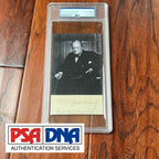 WINSTON S. CHURCHILL * PSA * Autograph Cut Signature CUSTOM CARD Signed