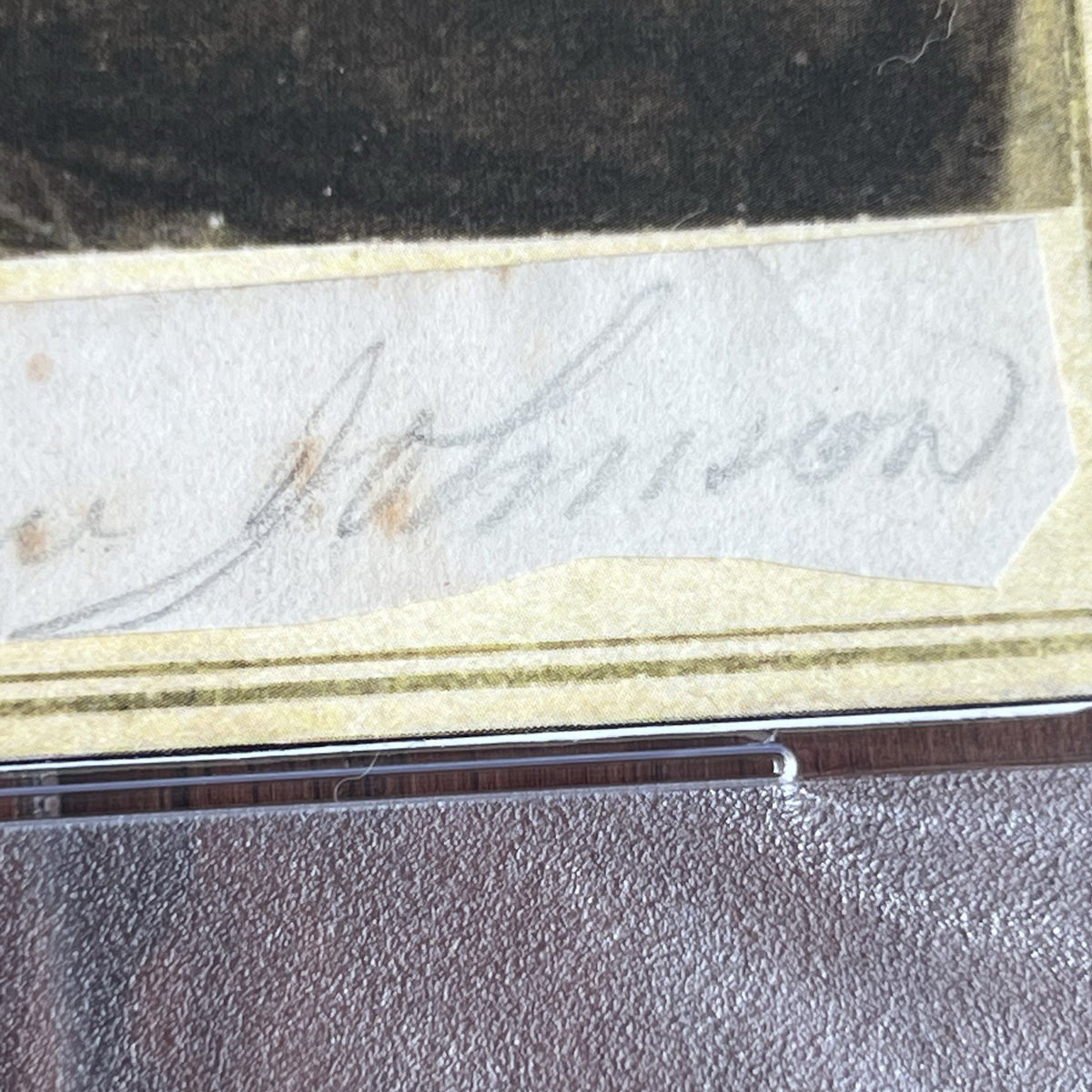 ANDREW JOHNSON * PSA * Autograph Cut Signature CDV Signed President Photograph