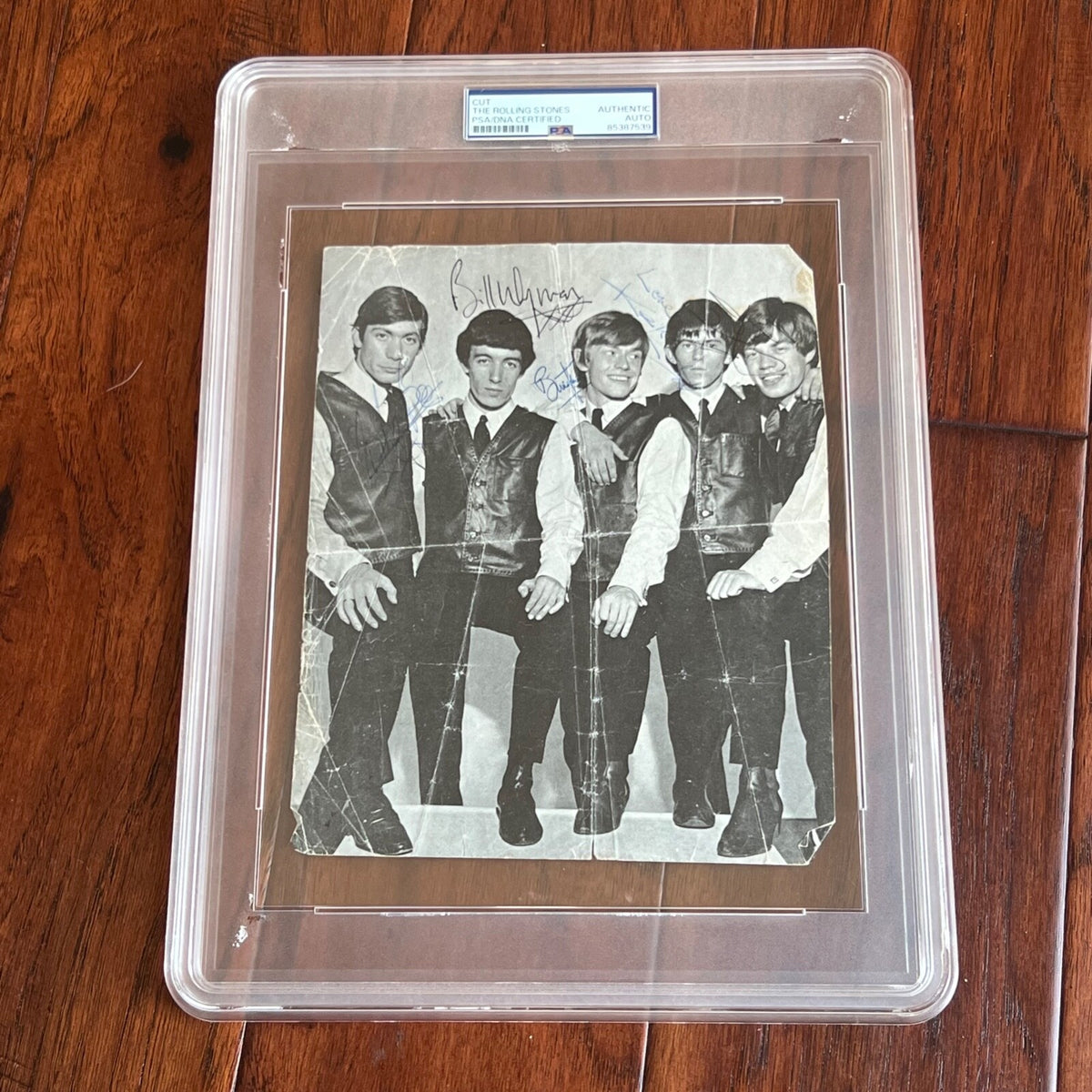 ROLLING STONES * PSA * AUTOGRAPH Full Set Mick Jagger Brian Jones PHOTO Signed