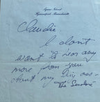 TED KENNEDY * PSA * Humorous "My Big Ass" AUTOGRAPH Note SIGNED * "The Senatoré"