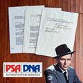 FRANK SINATRA * PSA * Autograph Movie Contract Signed Devil at Four O'Clock