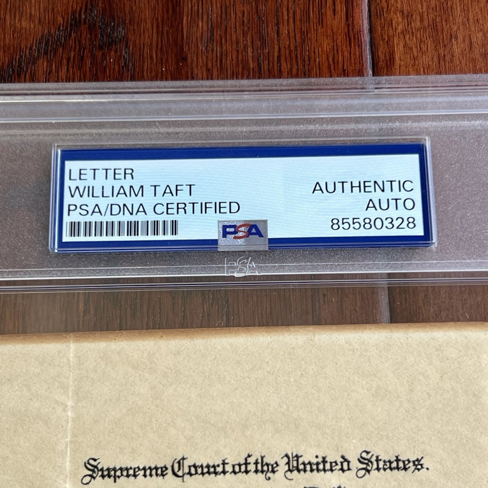 WILLIAM H. TAFT * PSA * Autograph SUPREME COURT Letter SIGNED to "John Marshall"