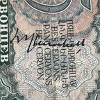 WINSTON S. CHURCHILL * Yalta Conference SIGNED RUSSIAN RUBLE Autograph PSA