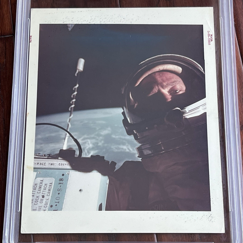 SPACE SELFIE * PSA TYPE 1 PHOTOGRAPH * Gemini 12 Red Number S6662926 I ALDRIN