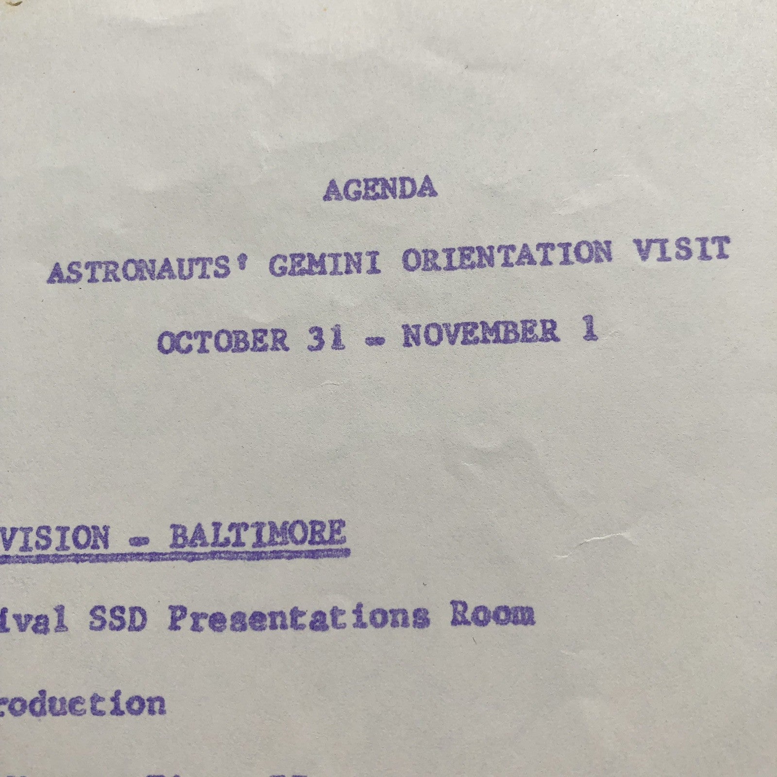 EDWARD H WHITE * Zarelli LOA * NASA ORIENTATION PAPERS + Autograph SPEECH 