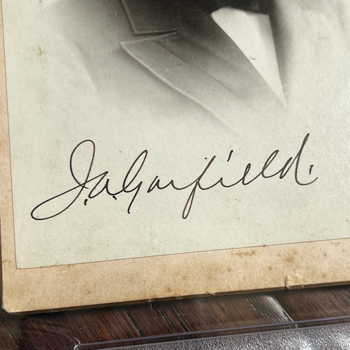 JAMES A. GARFIELD * PSA Gem 10 Graded * Signed Cabinet Card Photograph Autograph