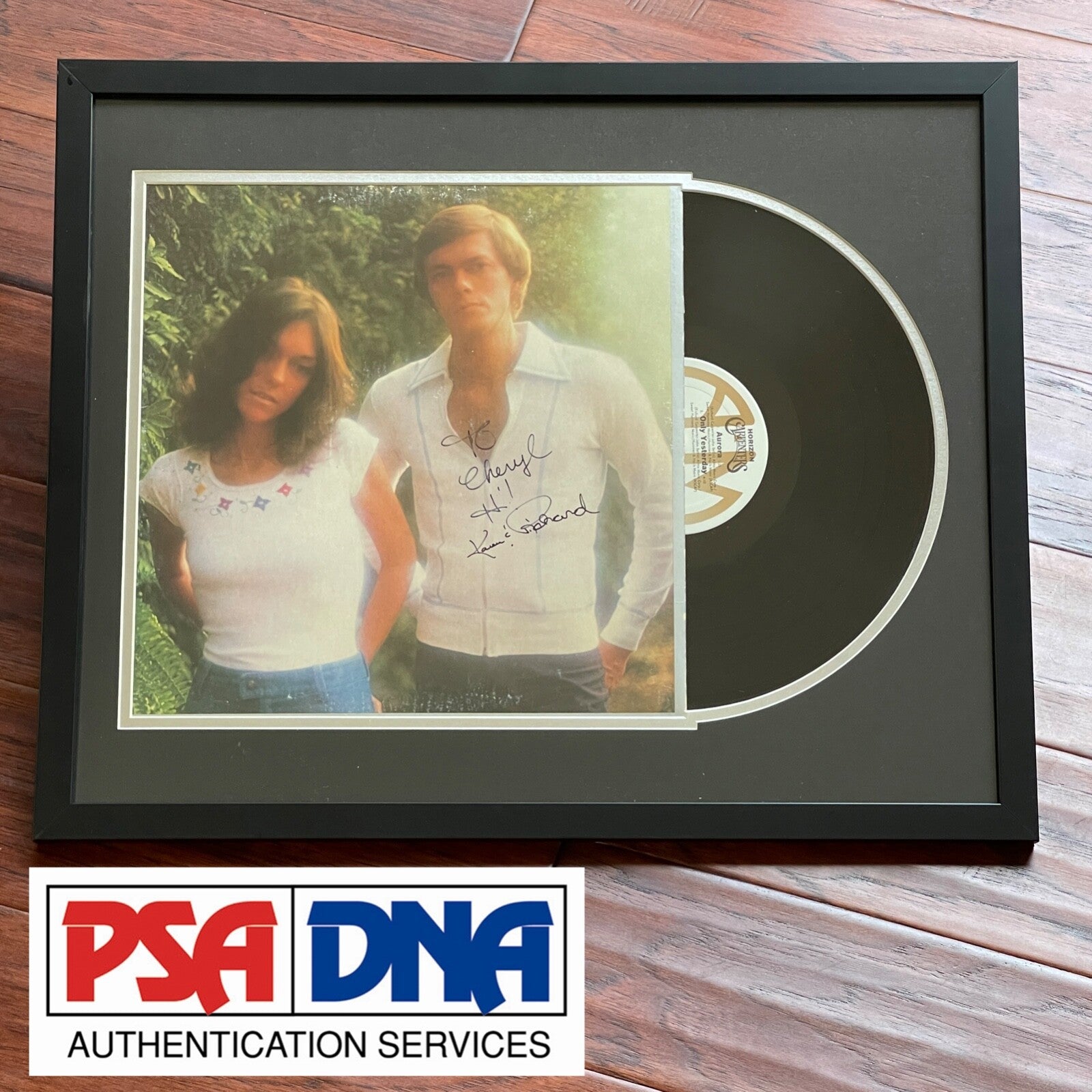 CARPENTERS * PSA/DNA * KAREN & RICHARD AUTOGRAPH "HORIZON" ALBUM SIGNED LP