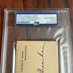 DWIGHT D.  + MAMIE EISENHOWER * PSA/DNA * Signed WHITE HOUSE CARDS Autographs