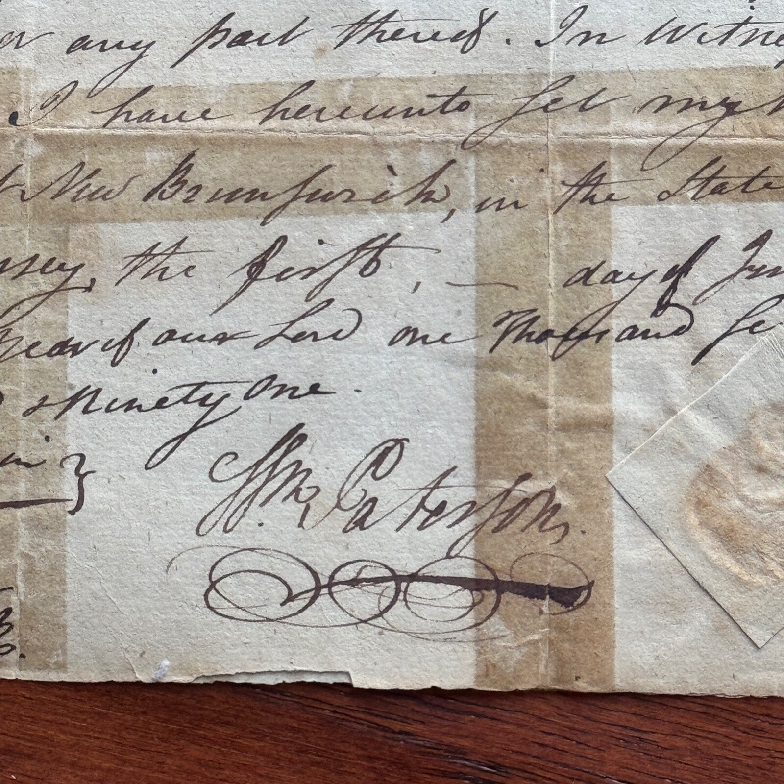 WILLIAM PATERSON * PSA/DNA * Autograph Document Signed * Constitution Signer