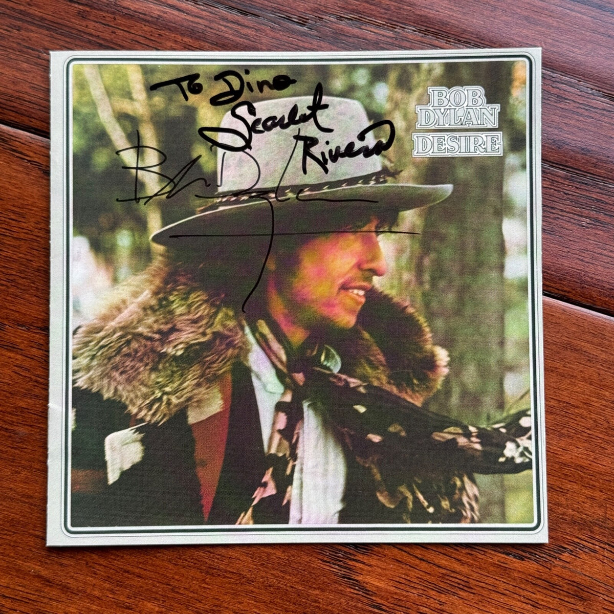 BOB DYLAN * JSA * Autograph "DESIRE" CD Cover Signed * Scarlet Rivera