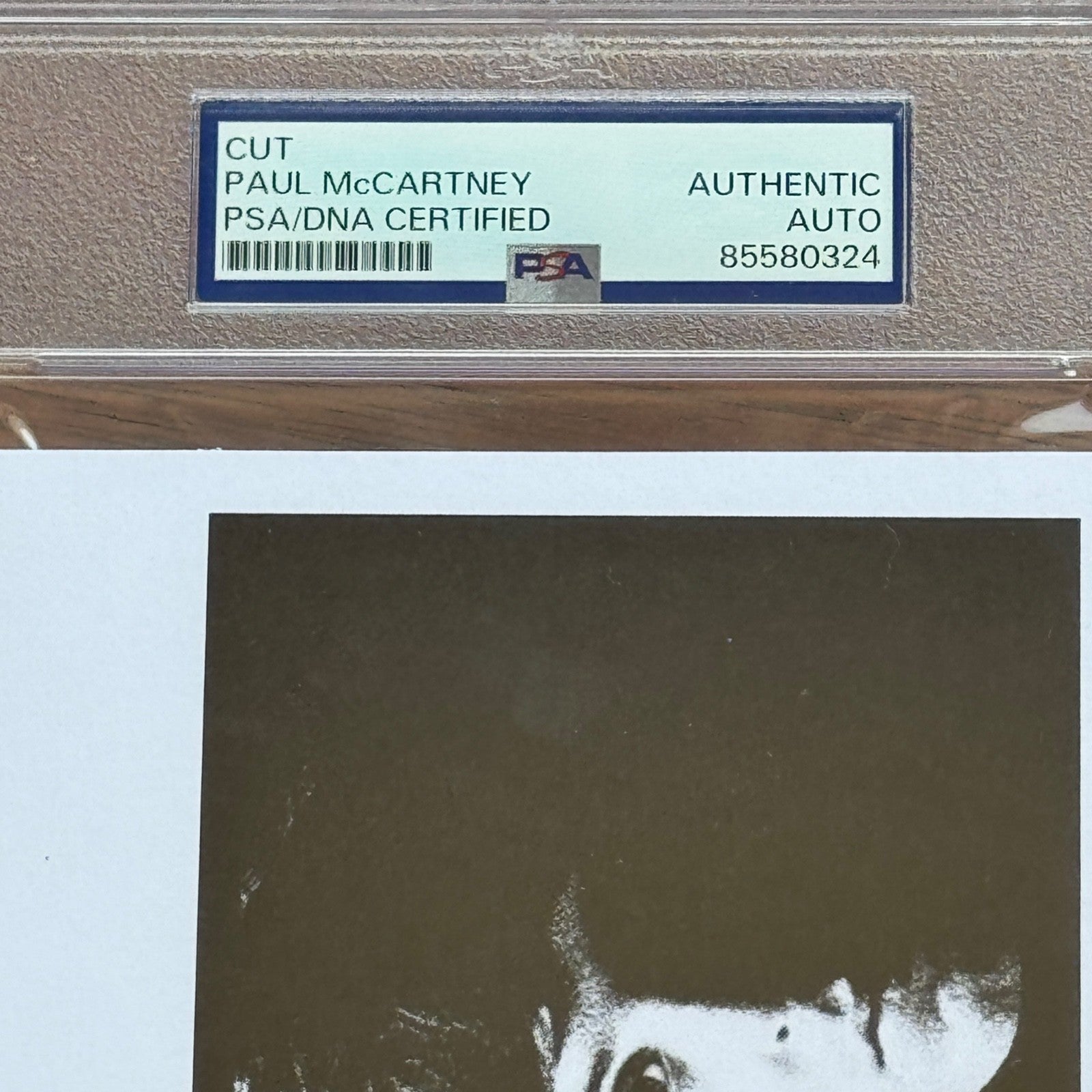 PAUL McCARTNEY * PSA/DNA * Autograph Beatles CUT SIGNATURE CUSTOM CARD Signed