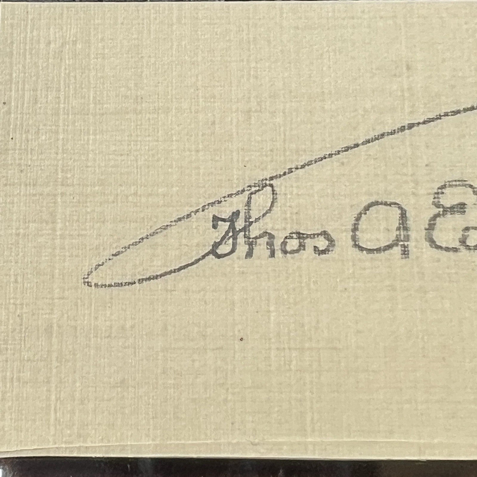 THOMAS EDISON * PSA/DNA * Autograph Cut Signature CUSTOM CARD Signed