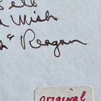RONALD REAGAN * PSA * Autograph PRESIDENT'S MARINE BAND Program Signed