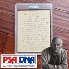 PABLO PICASSO * PSA/DNA * Handwritten AUTOGRAPH Letter SIGNED * PARIS 1953