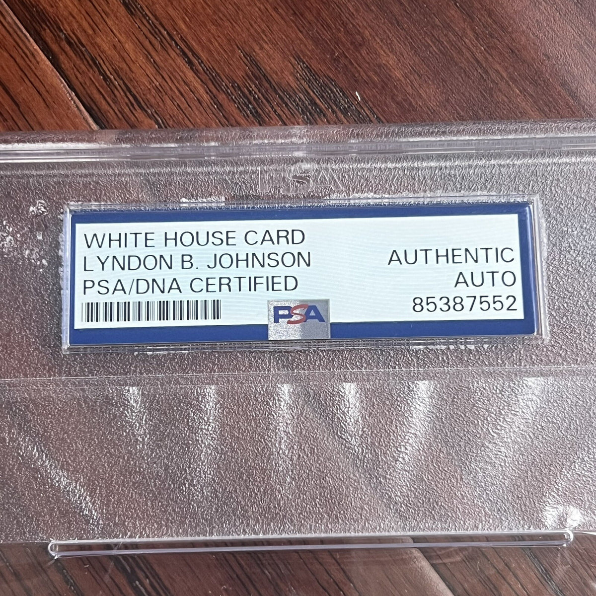 LYNDON B. JOHNSON * PSA/DNA * Autograph Bookplate Signed * LBJ President Seal