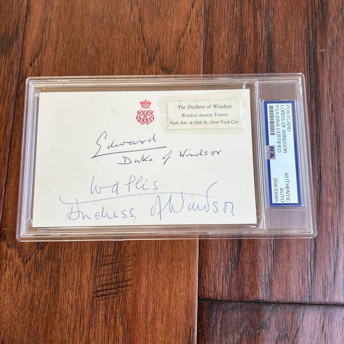 Edward VIII * PSA * Duke & Duchess of Windsor Autograph BUCKINGHAM PALACE Signed