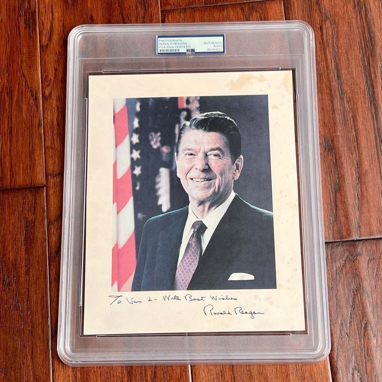 RONALD REAGAN * PSA/DNA * Autograph Photo AS PRESIDENT Portrait Signed