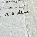 JOHN QUINCY ADAMS * PSA * Letter  Signed CERTIFYING JACKSON'S ELECTION Autograph