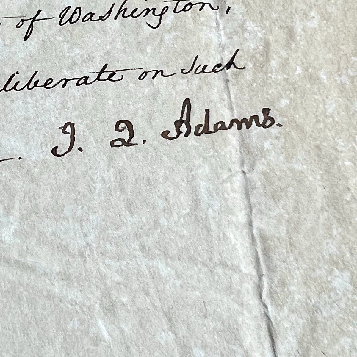 JOHN QUINCY ADAMS * PSA * Letter  Signed CERTIFYING JACKSON'S ELECTION Autograph