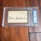 DWIGHT D.  + MAMIE EISENHOWER * PSA/DNA * Signed WHITE HOUSE CARDS Autographs