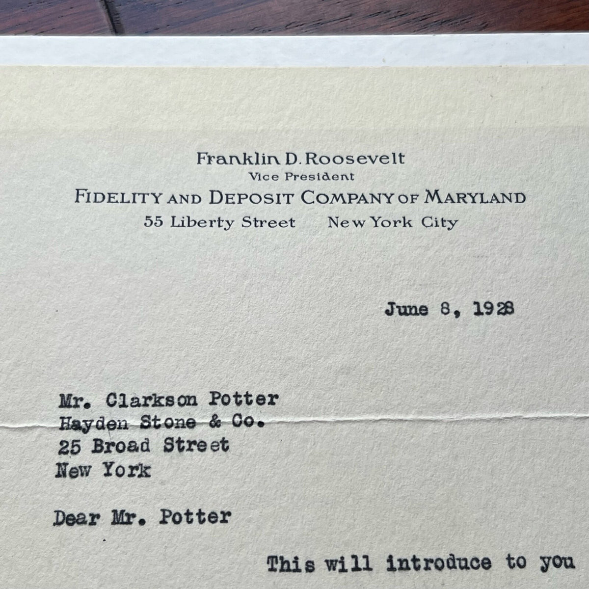 FRANKLIN D. ROOSEVELT * BAS * FDR Autograph Letter Signed * RE: Herbert Hoover