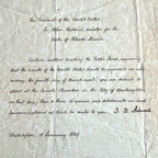 JOHN QUINCY ADAMS * PSA * Letter  Signed CERTIFYING JACKSON'S ELECTION Autograph
