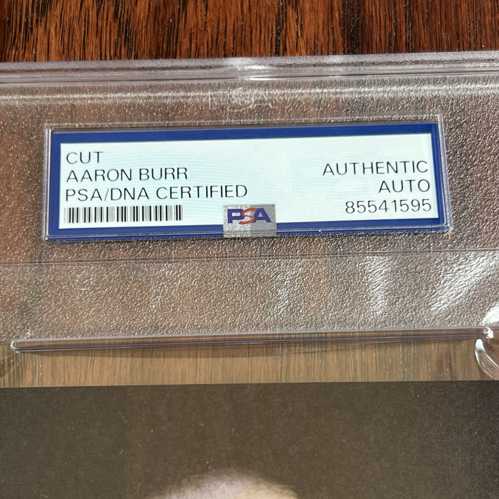 AARON BURR * PSA * Handwritten Autograph Letter Signed Dueled Alexander Hamilton