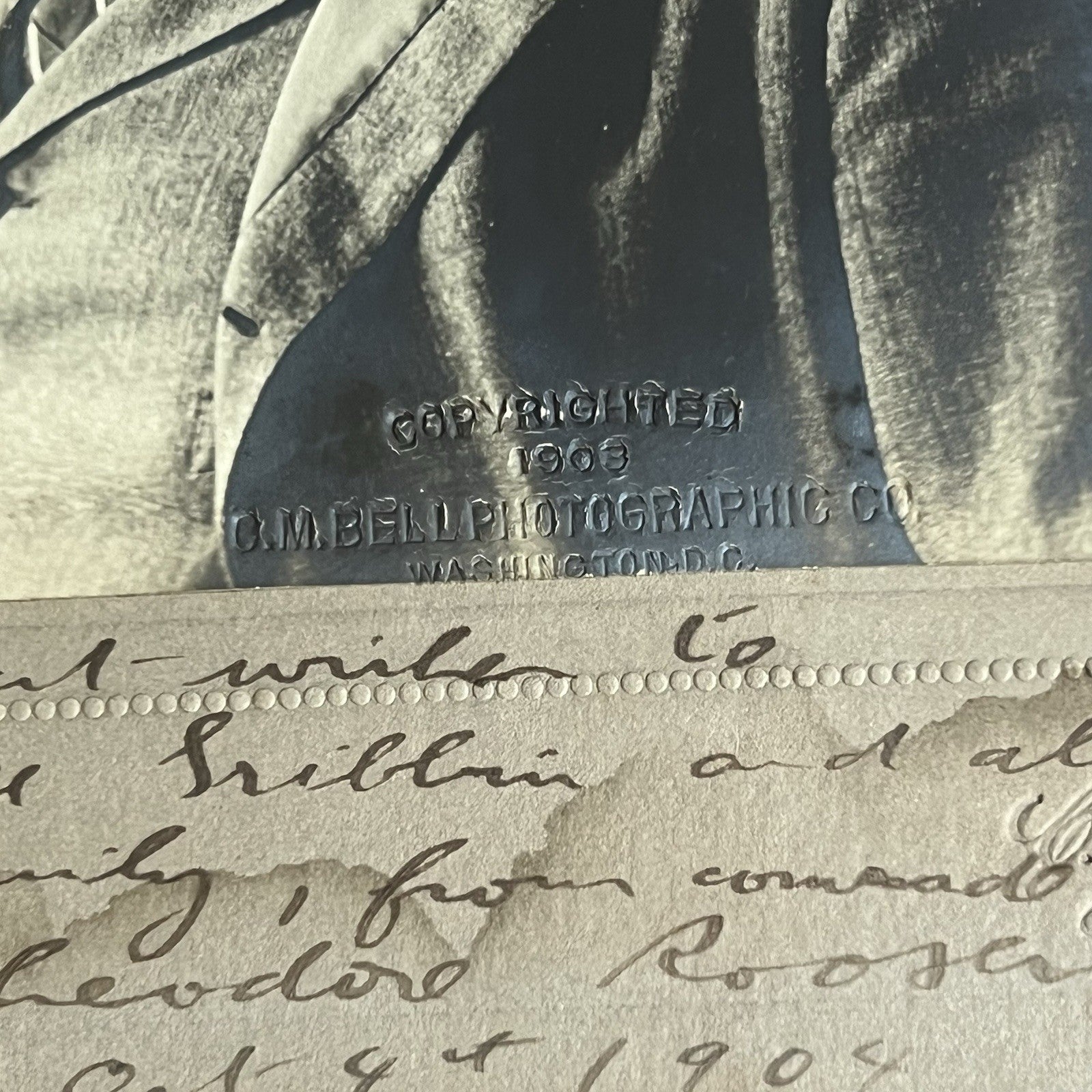 THEODORE ROOSEVELT * PSA * Photo Signed As President To ROUGH RIDER Autograph