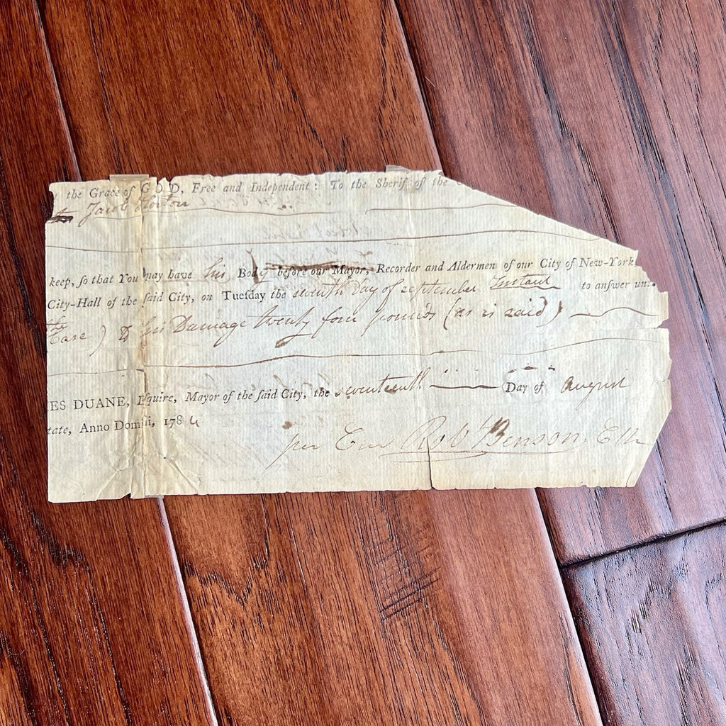 AARON BURR * JSA * With Sons of Liberty Member Autograph Legal Document Signed