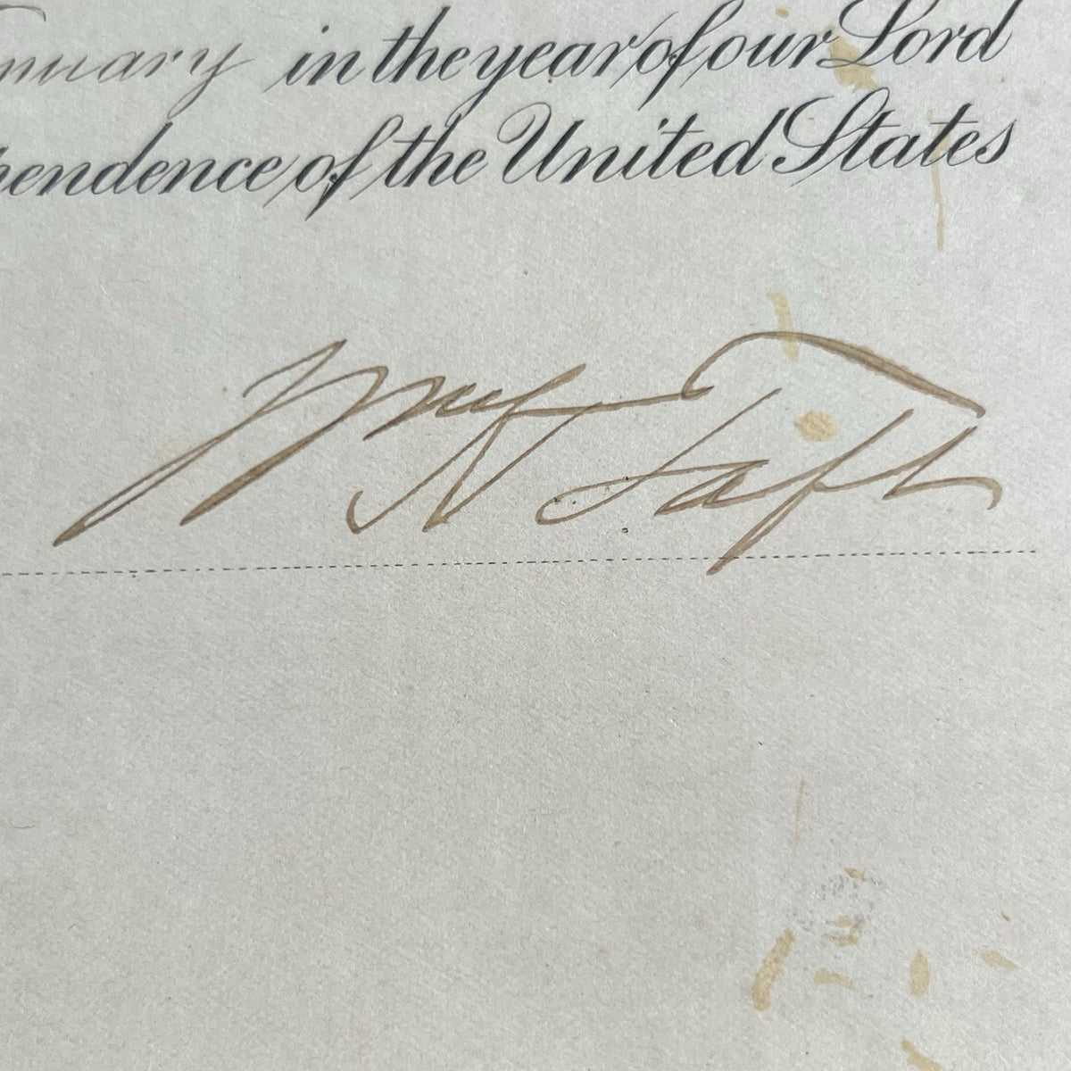 WILLIAM H. TAFT * PSA * Autograph Cut Signature Signed AS PRESIDENT * Howard