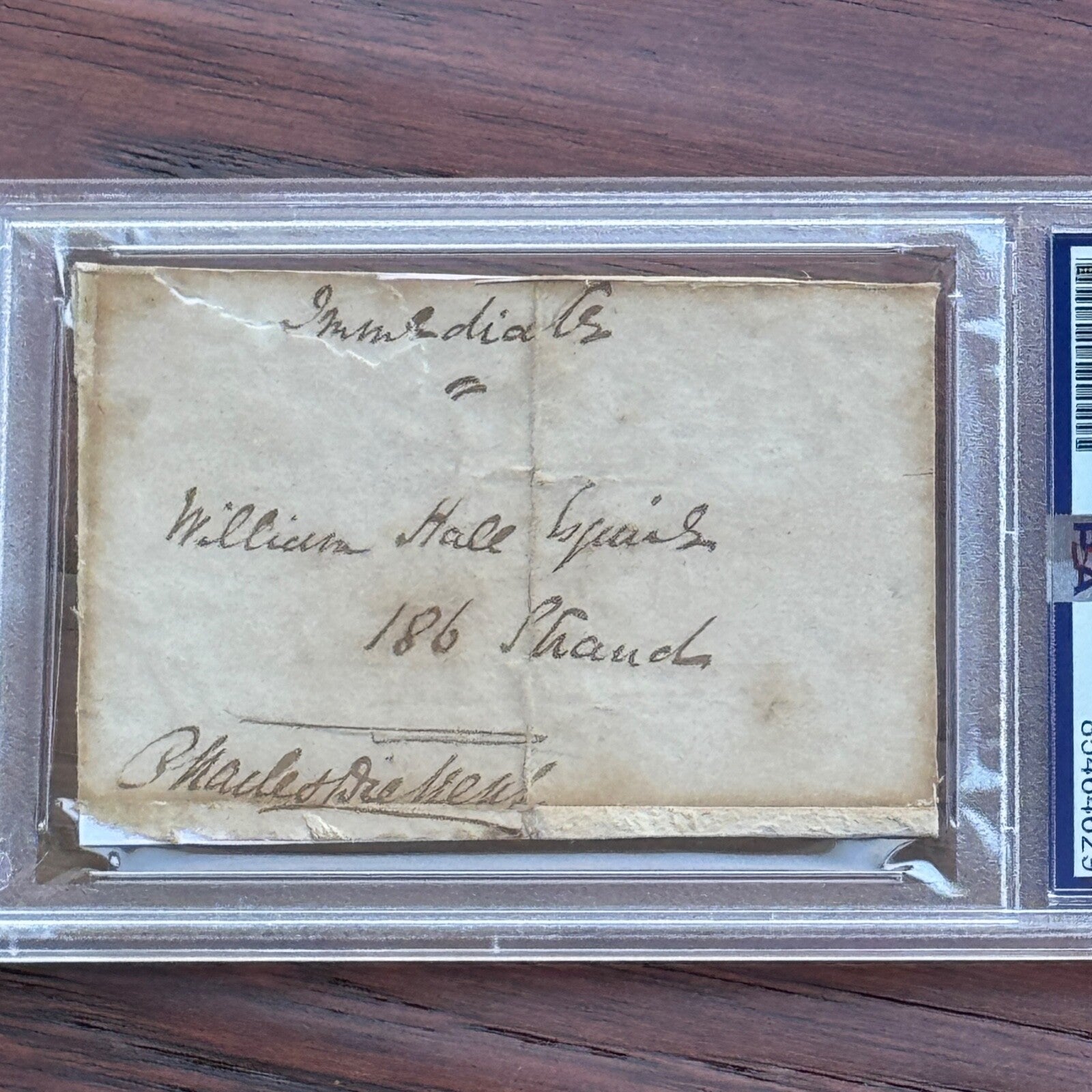 CHARLES DICKENS * PSA/DNA * Autograph FREE FRANK Signed * CHRISTMAS CAROL