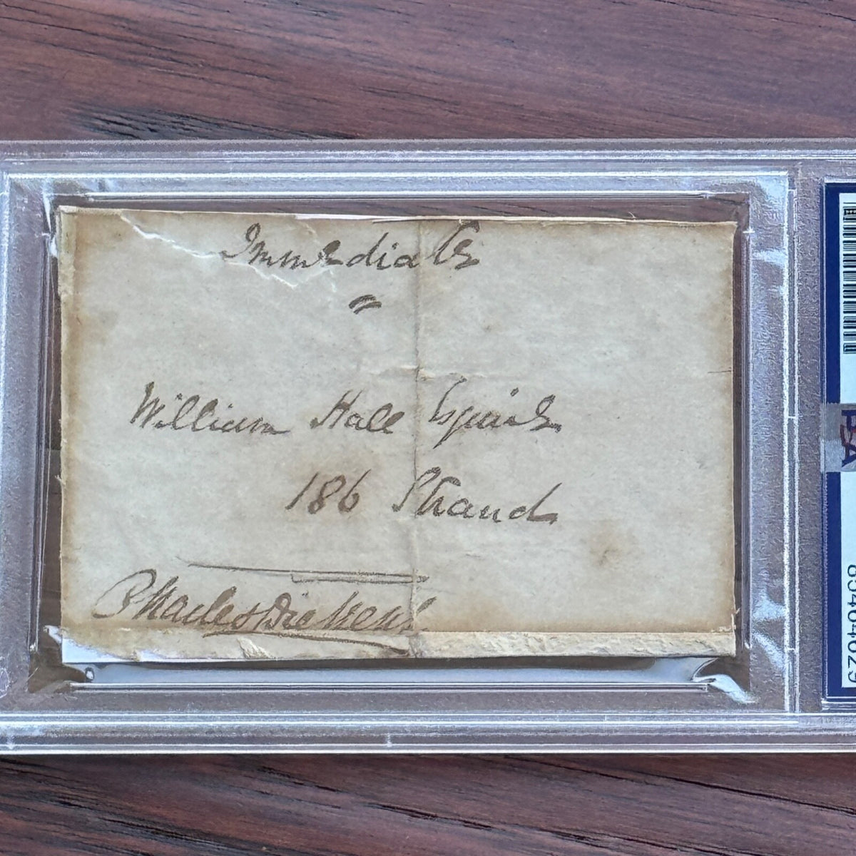CHARLES DICKENS * PSA/DNA * Autograph FREE FRANK Signed * CHRISTMAS CAROL