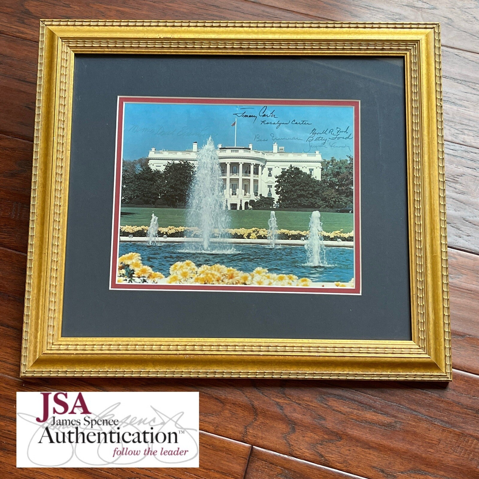 JACQUELINE KENNEDY * JSA * Gerald & Betty Ford Jimmy Carter Signed Autograph