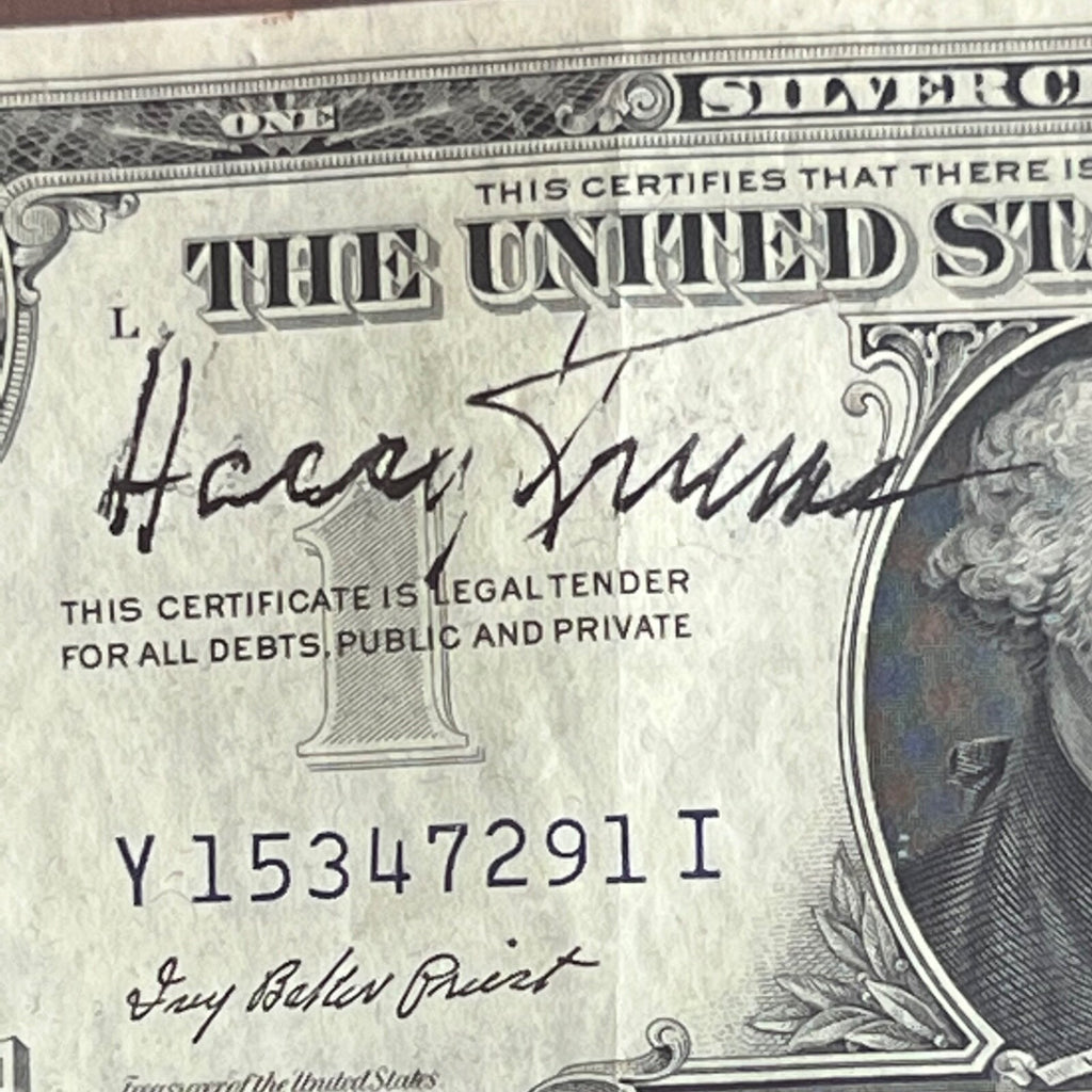 HARRY S TRUMAN * BAS Beckett * Autograph $1 Dollar Bill Signed * BUCK STOPS HERE